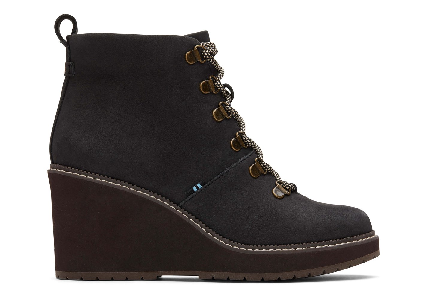 Toms Wedge Damskie Brązowe - Melrose Boot - 02EUSDCKW